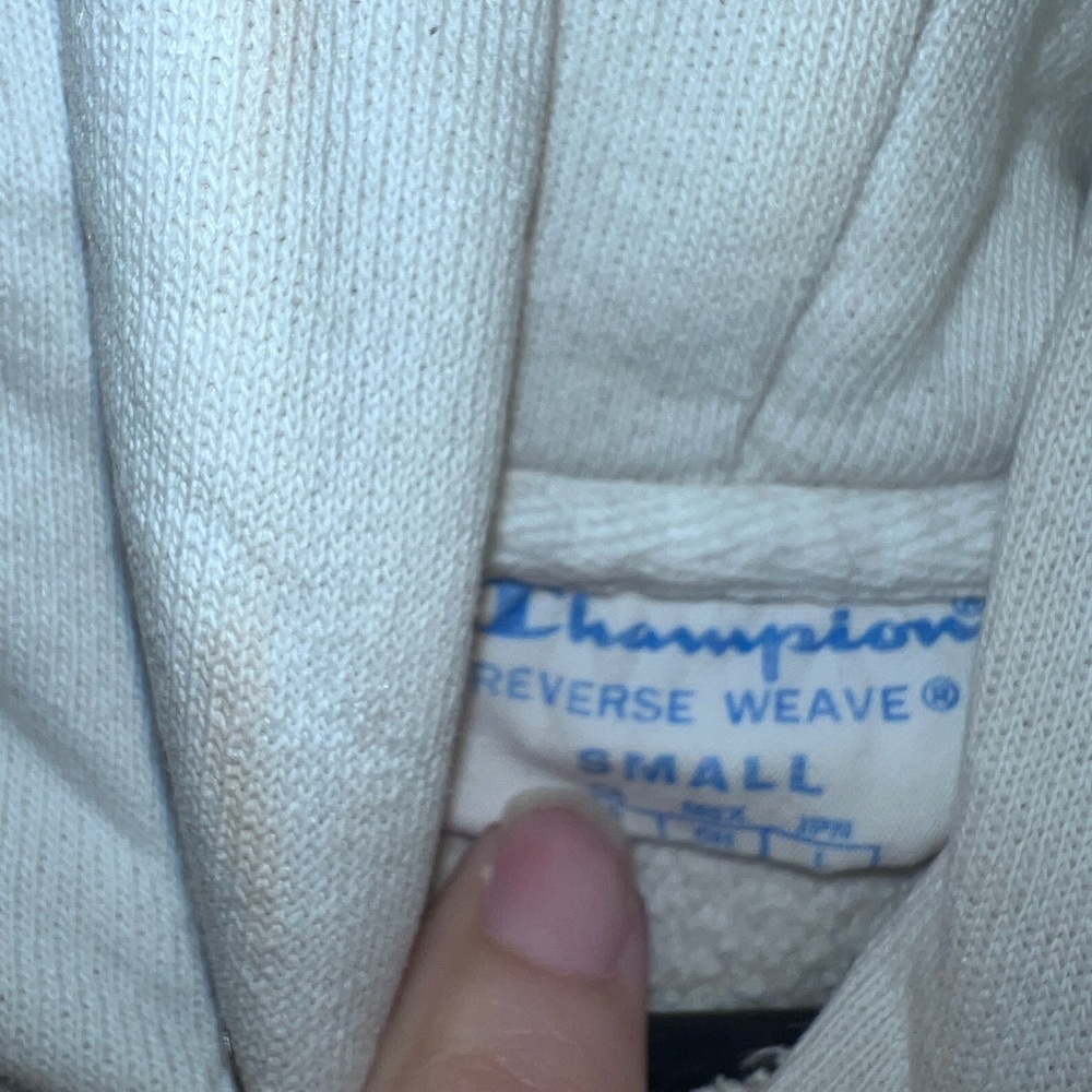 Champion Solid White Reverse Weave Pullover Hoodi… - image 6